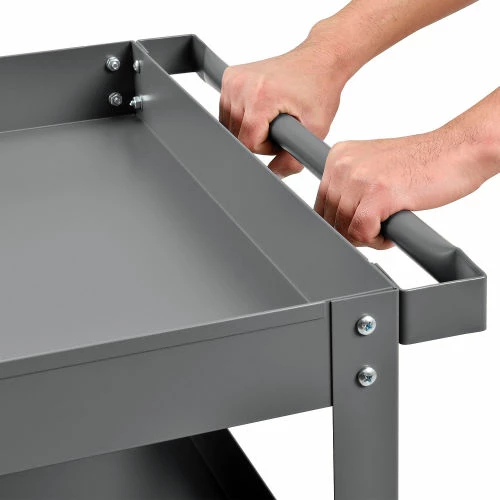 Best Pirce π€© Global Industrial Steel Stock Cart w/3 Shelves, 800 lb. Capacity, 36"L x 24"W x 32"H π - Image 6