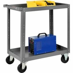 Budget ⌛ Global Industrial™ Steel Stock Cart w/2 Shelves, 800 lb. Capacity, 30"L x 18"W x 36"H 🛒