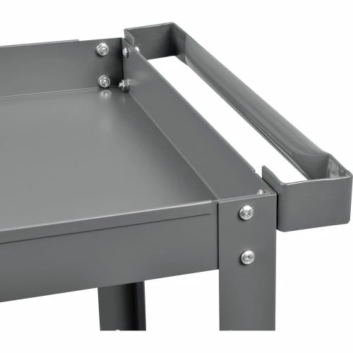 Budget β Global Industrial Steel Stock Cart w/2 Shelves, 800 lb. Capacity, 30"L x 18"W x 36"H π - Image 5