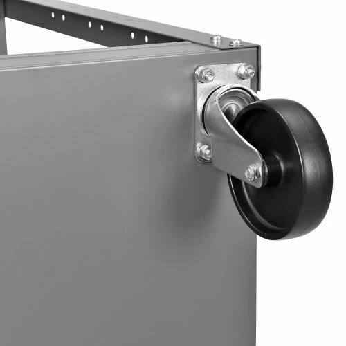 Budget β Global Industrial Steel Stock Cart w/2 Shelves, 800 lb. Capacity, 30"L x 18"W x 36"H π - Image 13