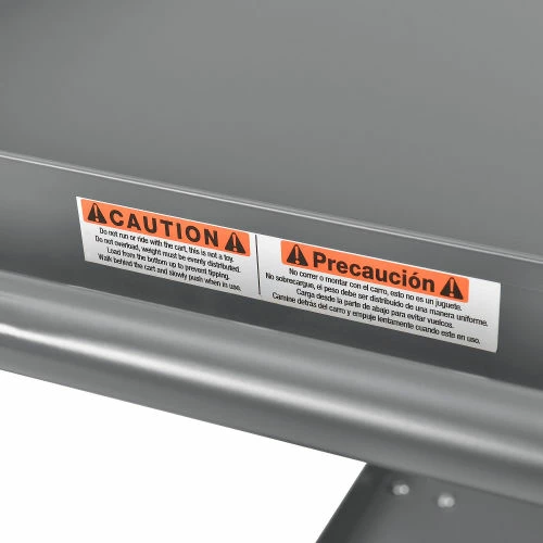 Budget β Global Industrial Steel Stock Cart w/2 Shelves, 800 lb. Capacity, 30"L x 18"W x 36"H π - Image 14