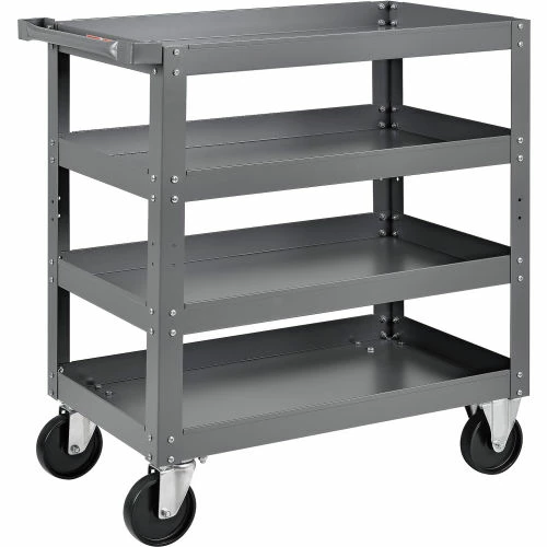 Coupon π Global Industrial Steel Stock Cart w/4 Shelves, 800 lb. Capacity, 30"L x 18"W x 36"H π - Image 2
