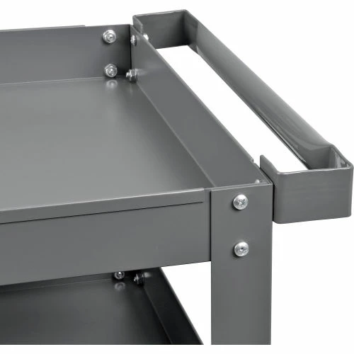 Coupon π Global Industrial Steel Stock Cart w/4 Shelves, 800 lb. Capacity, 30"L x 18"W x 36"H π - Image 6