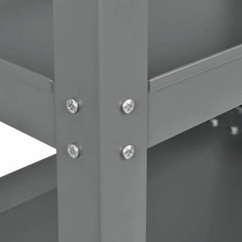 Coupon π Global Industrial Steel Stock Cart w/4 Shelves, 800 lb. Capacity, 30"L x 18"W x 36"H π - Image 9