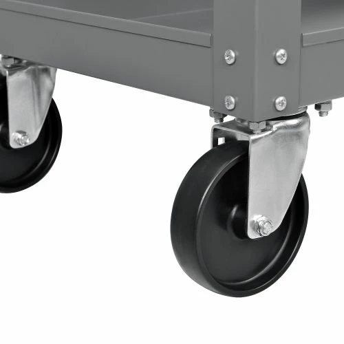 Coupon π Global Industrial Steel Stock Cart w/4 Shelves, 800 lb. Capacity, 30"L x 18"W x 36"H π - Image 12