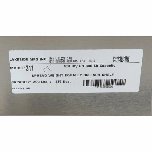 Deals 🧨 Lakeside® Steel Utility Cart w/3 Shelves, 300 lb. Capacity, 30-3/4"L x 18-3/8"W x 33"H 🌟 - Image 16