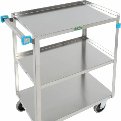 Flash Sale ✔️ Lakeside® Steel Utility Cart w/3 Shelves, 500 lb. Capacity, 39-1/4"L x 23-3/8"W x 49-1/4"H ✨ - Image 7