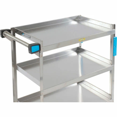 Budget 🥰 Lakeside® Steel Utility Cart w/3 Shelves, 700 lb. Cap, 37-1/8"L x 22-3/8"W x 37-1/8"H 🎁 - Image 28