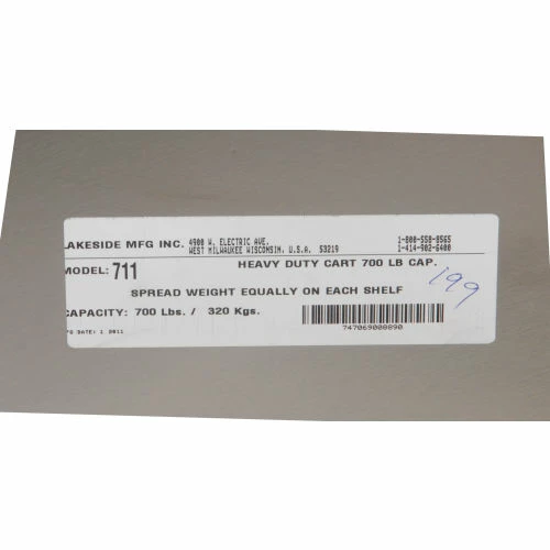 Wholesale 😍 Lakeside® Steel Utility Cart w/3 Shelves, 700 lb. Cap, 35-1/2"L x 19-3/8"W x 35-1/2"H 🥰 - Image 34