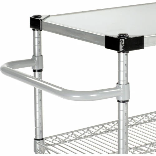 Cheap 💯 Nexelate® Curbside Cart w/3 Shelves & Polyurethane Casters, 48"L x 18"W x 40"H ❤️ - Image 3