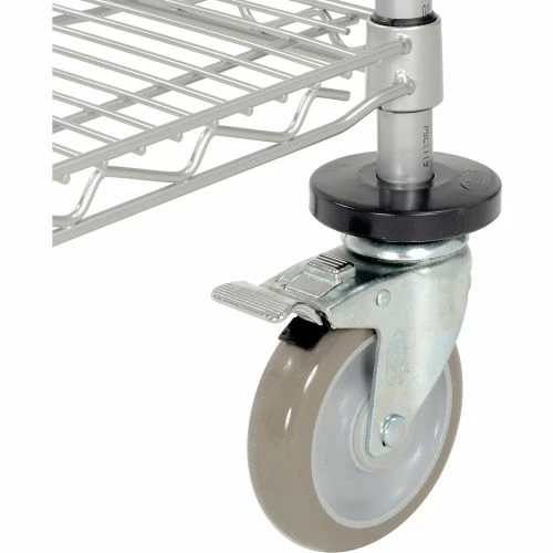 Cheap 💯 Nexelate® Curbside Cart w/3 Shelves & Polyurethane Casters, 48"L x 18"W x 40"H ❤️ - Image 11