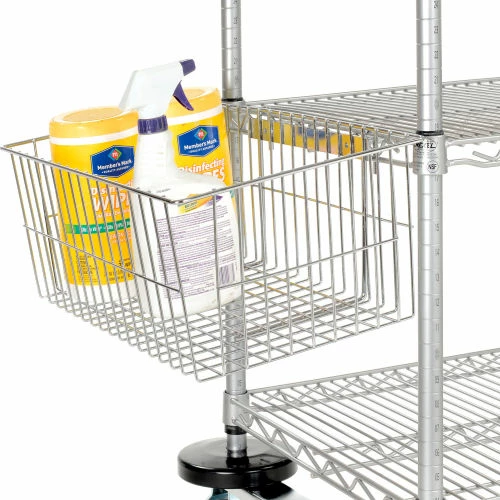 Best deal 🎉 Nexelate® Curbside Cart w/3 Shelves & Pneumatic Casters, 48"L x 18"W x 43"H 😉 - Image 4