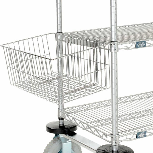 Best deal 🎉 Nexelate® Curbside Cart w/3 Shelves & Pneumatic Casters, 48"L x 18"W x 43"H 😉 - Image 5