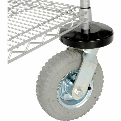 Best deal 🎉 Nexelate® Curbside Cart w/3 Shelves & Pneumatic Casters, 48"L x 18"W x 43"H 😉 - Image 11