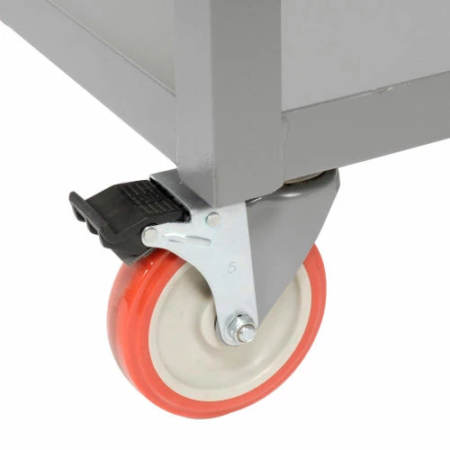 Best Pirce βοΈ Little Giant® Mobile Workstation w/3 Shelves, 1200 lb. Capacity, 36"L x 24"W x 34"H, Gray π - Image 10