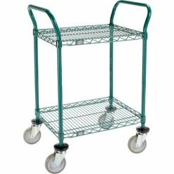 Top 10 π₯° Nexel® Utility Cart, 2 Shelf, Poly-Green®, 24"L x 18"W x 39"H, Polyurethane Swivel Casters π§¨
