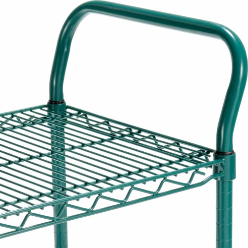 Top 10 🥰 Nexel® Utility Cart, 2 Shelf, Poly-Green®, 24"L x 18"W x 39"H, Polyurethane Swivel Casters 🧨 - Image 3