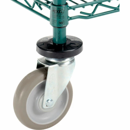 Top 10 🥰 Nexel® Utility Cart, 2 Shelf, Poly-Green®, 24"L x 18"W x 39"H, Polyurethane Swivel Casters 🧨 - Image 4