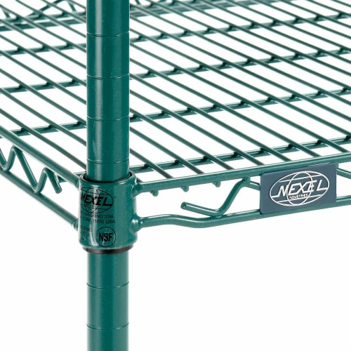 Coupon 👏 Nexel® Utility Cart, 3 Shelf, Poly-Green®, 24"L x 24"W x 39"H, Polyurethane Swivel Casters 💯 - Image 8