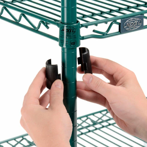 Promo 🛒 Nexel® Utility Cart, 3 Shelf, Poly-Green®, 24"L x 18"W x 39"H, Polyurethane Swivel Casters 🌟 - Image 6