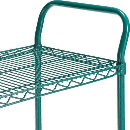 Top 10 🎁 Nexel® Utility Cart, 2 Shelf, Poly-Green®, 36"L x 18"W x 42"H, Pneumatic Rigid Casters 👍 - Image 3