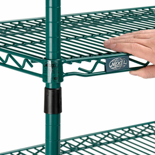Discount ✨ Nexel® Utility Cart, 3 Shelf, Poly-Green®, 36"L x 18"W x 39"H, Polyurethane Rigid Casters ⭐ - Image 7