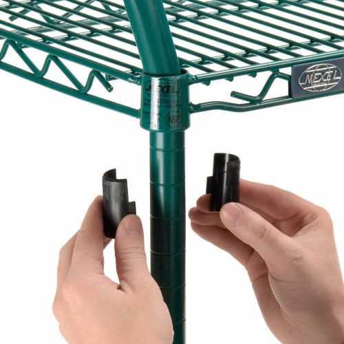 Discount 😍 Nexel® Utility Cart, 2 Shelf, Poly-Green®, 36"L x 24"W x 39"H, Polyurethane Rigid Casters 💯 - Image 6