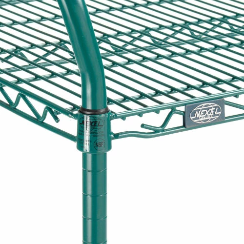 Discount 😍 Nexel® Utility Cart, 2 Shelf, Poly-Green®, 36"L x 24"W x 39"H, Polyurethane Rigid Casters 💯 - Image 8
