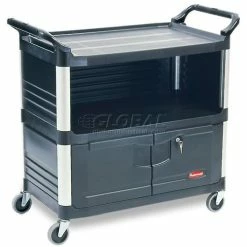 Outlet 😍 Rubbermaid® Xtra Service Cart w/3 Shelves, 300 lb. Cap, 40-5/8"L x 20-3/4"W x 37-13/16"H 🌟