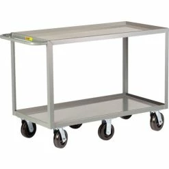 Hot Sale 🌟 Little Giant® Shelf Truck w/2 Lip Shelves, 3600 lb. Capacity, 53-1/2"L x 24"W x 36"H, Gray ❤️