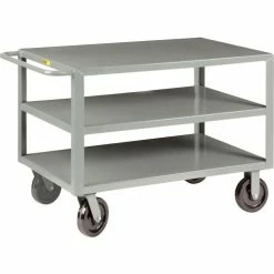 Best reviews of 👏 Little Giant® Shelf Truck w/3 Shelves, 5000 lb. Capacity, 77-1/2"L x 36"W x 36"H, Gray 🤩