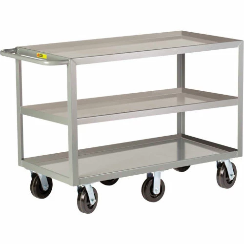 Flash Sale β€οΈ Little Giant® Shelf Truck w/3 Lip Shelves, 3600 lb. Capacity, 53-1/2"L x 24"W x 36"H, Gray π