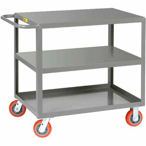 Best Pirce ๐ Little Giant® Welded Service Cart w/3 Shelves, 2000 lb. Capacity, 36"L x 24"W x 35"H, Gray ๐