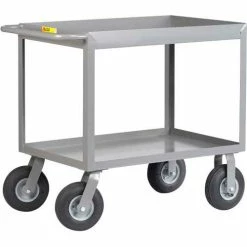 Discount 🧨 Little Giant® Cushion Load Truck w/3" Deep Shelf, 1200 lb. Capacity, 48"L x 24"W x 36"H, Gray 💯