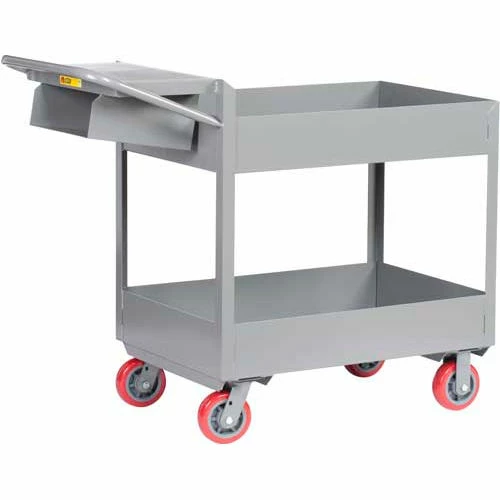 Wholesale βοΈ Little Giant® Order Picking Truck w/12" Deep Shelf, 3600 lb. Cap, 36"L x 24"W x 38-1/2"H, Gray π