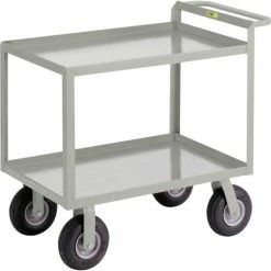 Brand new 👍 Little Giant® Instrument Cart w/Hand Guard, 1200 lb. Capacity, 53-1/2"L x 24"W x 38"H, Gray 👏