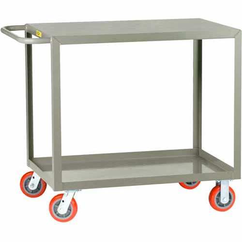 Cheapest โค๏ธ Little Giant® Welded Service Cart w/2 Shelves, 2000 lb. Capacity, 48"L x 30"W x 35"H, Gray ๐