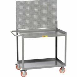 Budget 😀 Little Giant® Mobile Workstation w/Pegboard, 1200 lb. Capacity, 53"L x 24"W x 60"H, Gray 👍