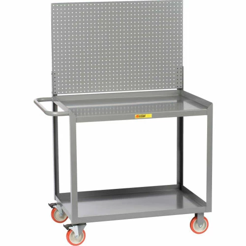 Budget π Little Giant® Mobile Workstation w/Pegboard, 1200 lb. Capacity, 53"L x 24"W x 60"H, Gray π