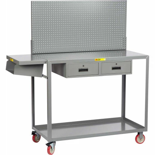 Budget π Little Giant® Mobile Workstation w/2 Drawers, 1200 lb. Capacity, 72"L x 24"W x 66"H π§¨