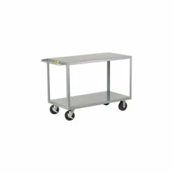 Cheapest 😀 Little Giant® Welded Shelf Truck w/2 Shelves, 3600 lb. Capacity, 48"L x 30"W x 36"H, Gray 👏