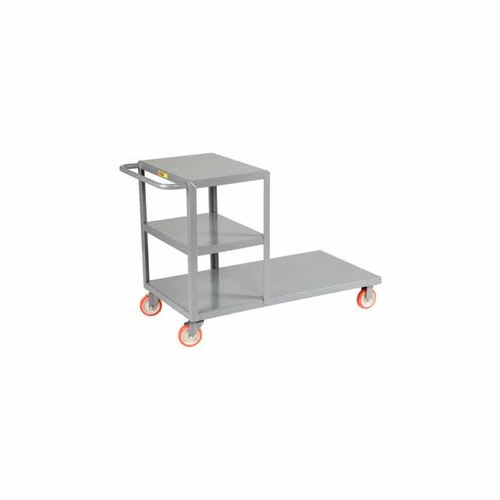 New π― Little Giant® Combo Truck w/Platform & Shelves, 1200 lb. Capacity, 60"L x 30"W x 36"H, Gray π₯