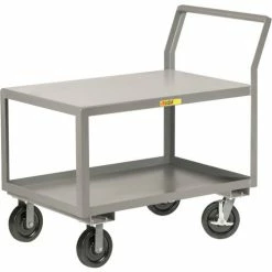 Cheapest 💯 Little Giant® Utility Cart w/2 Shelves & Wheel Brakes, 3600 lb. Cap, 51"L x 24"W x 44-1/2"H 🎁