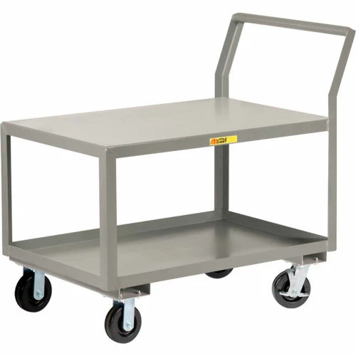 Best deal 𧨠Little Giant® Utility Cart w/2 Shelves & Wheel Brakes, 3600 lb. Capacity, 51"L x 30"W x 42"H π