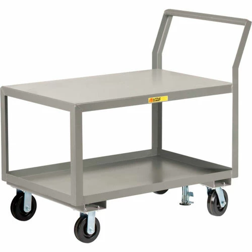 Hot Sale βοΈ Little Giant® Utility Cart w/2 Shelves & Floor Lock, 3600 lb. Capacity, 63"L x 30"W x 42"H π