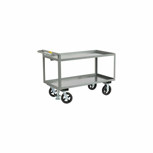 Hot Sale π Little Giant® Merchandise Cart w/Tray Shelves & Floor Lock, 2400 lb. Cap, 36"L x 24"W x 36"H π