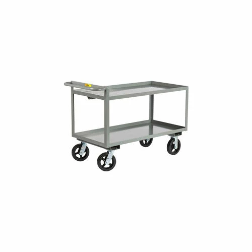 Best reviews of π₯ Little Giant® Merchandise Cart w/Tray Shelves, 2400 lb. Capacity, 48"L x 30"W x 36"H, Gray β