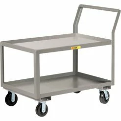 Buy ✨ Little Giant® Utility Cart w/2 Tray Shelves, 3600 lb. Capacity, 51"L x 24"W x 42"H ✔️