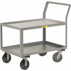 Discount 🌟 Little Giant® Utility Cart w/2 Tray Shelves, 3600 lb. Capacity, 51"L x 24"W x 44-1/2"H ✨
