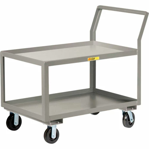 Cheapest π Little Giant® Utility Cart w/2 Tray Shelves, 3600 lb. Capacity, 63"L x 30"W x 42"H π